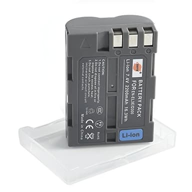 DSTE EN-EL3E ENEL3E (2200mAh/7.4V) Li-Ion Batterie Compatible pour Nikon D30 D50 D70 D70S D80 D90 D100 D200 D300 D300S D700