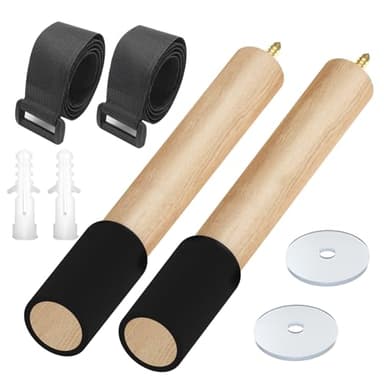 CLOPAE Support Mural pour Vélo, Bois Support Velo, Capacité de Charge de 22 kg, Accroche velo Mural pour Vélo de Route, VTT et Vélo électrique (30CM)