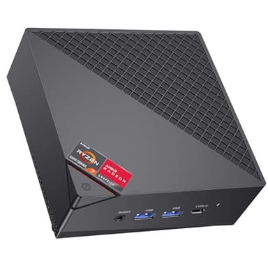 ACEMAGICIAN AM06PRO Mini PC, AMD Ryzen 7 5700U (8C/16T, jusqu'à 4.3 GHz), 16Go DDR4 RAM 512Go M.2 SSD Mini Ordinateur avec Dual Ethernet/4K UHD/WiFi 6/BT5.2/Type-C