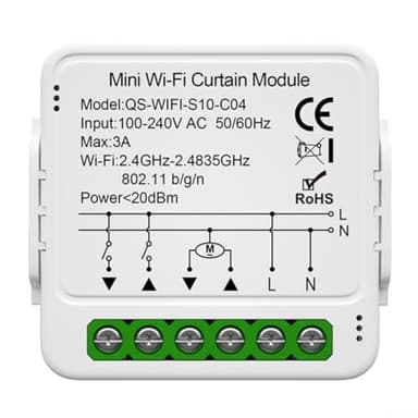 pour Zigbee Module d'interrupteur intelligent pour volets roulants motorisés électriques, module d'interrupteur mural sans fil à relais intelligent (pour zigbee)