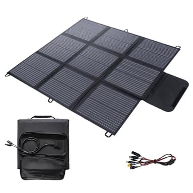 Panneau solaire pliable 200 W Chargeur solaire IP67 étanche et anti-poussière Efficacité de conversion à haut rendement 22% Chargeur portable Énergie solaire Panneau solaire Camping Alimentation de s