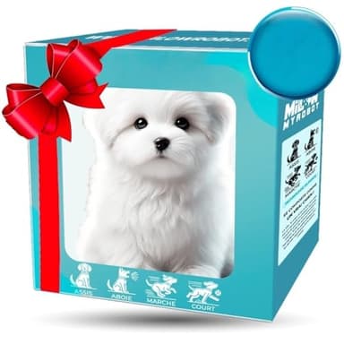 Générique Chien Robot 2025 pour Version améliorée, Mon Chiot Robot réaliste Qui agit comme Un Vrai Chiot - Marche, aboie, remue la Queue,Un Chien Jouet Qui Marche et aboie
