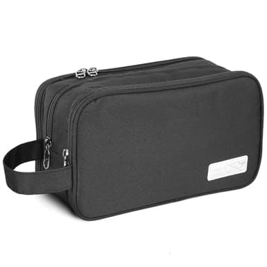 AiQInu Trousse de Toilette pour Hommes et Femmes, Grand Multifonction Imperméable Sac Cosmétique, Trousse de Toilette de Voyage/Sac Organisateur(Noir)
