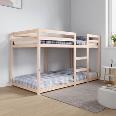 Générique Lit superposé sans Matelas 90x190 cm Bois de pin Massif,Lits & Cadres de lit,33.68KG-3206507
