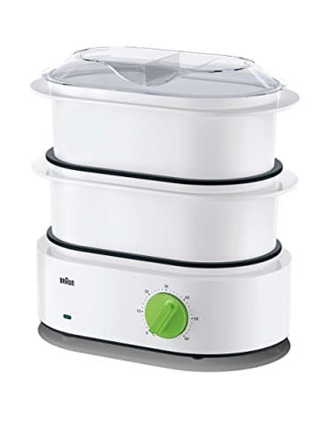 Braun FS3000 Cuiseur Vapeur Electrique Blanc/Vert 33 x 31 x 19,5 cm