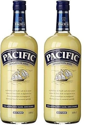 Pacific Boisson Anisee, Sans Alcool, 1L (Lot de 2)