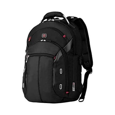 WENGER Gigabyte Sac à Dos pour Ordinateur Portable 16 Pouces avec Poche pour Tablette Tactile 10 Pouces, Système d’Organisation 17 l, Femmes Hommes, Affaires Uni École Voyages, Noir, 600627