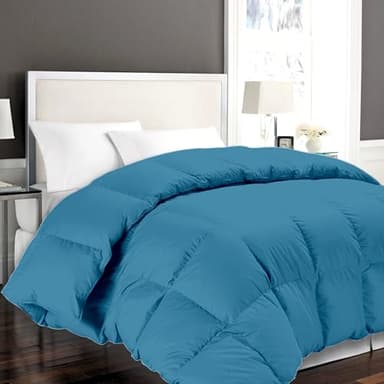 HOMEROKK Couette 220 X 240 cm Bleu 450GR/M² Microfibre Douce - Qualité supérieure - (2 Places)