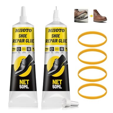 Miioto 100g Colle pour Chaussure, Colle Chaussures Semelle Extra Forte, colle chaussure Professionnelle pour Réparer Toutes Sortes - Imperméable et Résistant à L'humidité