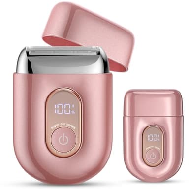 Rasoir électrique féminin, [2025 new] Rasoir intime 3D à trois lames pour femme, Epilateur Visage, Tondeuse Femme Intime, rasoir électrique sec et humide pour femme, pour maillot, aisselles, jambes