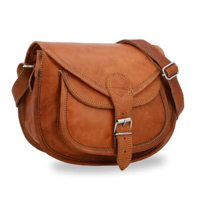 Gusti Sac cuir - Evelyn Sac a main Femme Sac bandouliere Sacoche Marron Cuir