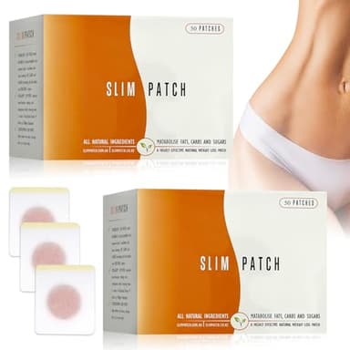 Patch Minceur 100 Pièces, Patchs Minceur Ventre Plat, Patch Minceur Perte de Poids Rapidement, Patch Amincissant pour Ventre Plat, Taille Fine, Anti-Cellulite, Formule Naturelle