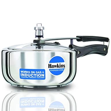 Hawkins Stainless Steel 3.0 Litre Pressure Cooker by AJ Distributors Inc.