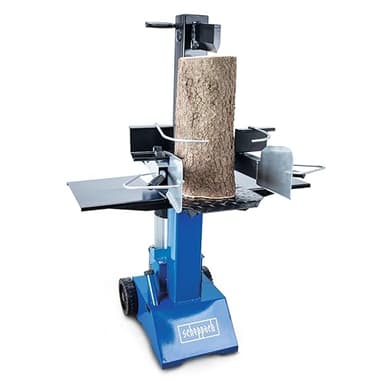 Scheppach Fendeur à bûches vertical HL810 | 3000W / 230V | Fendeur de bois hydraulique | Bâti en acier | Puissance de fendage 8 tonnes | Course de fendage 550m | Commande bi-manuelle