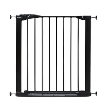 Munchkin Barrière de Sécurité Maxi Secure pour Tout-Petit & Bébé | Instal Facile | Barrière de Sécurité pour Escaliers & Portes | Extensible jusqu'à 117 cm avec Extensions Achetées Séparément | Noir