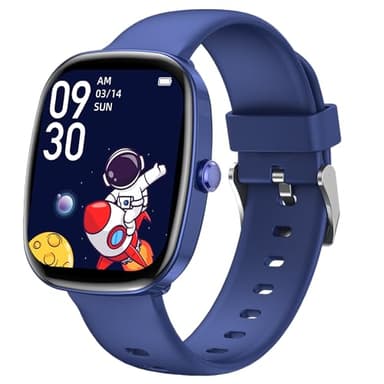 Tynggko Montre Connectée Enfants, Fitness Tracker Montre pour Enfants Filles Garçons avec Podomètre, 100 Modes Sport, Moniteur de Sommeil, Réveil, Cadeau pour Garçons, Filles et Adolescents 6+ (Bleu)