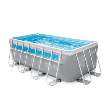 Intex - Kit Piscine Clearview Rectangulaire Tubulaire (L) 4,00 x (L) 2,00 H1,22 m