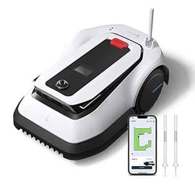 ECOVACS Tondeuse Robot G1 (délimitation sans Fil, évitement d'obstacles 3D AIVI, Planification Intelligente, Mowing Area 1600m2, réglage de la Zone d'accès Interdit, gestionnaire vidéo) (Goat-G1)