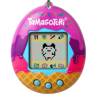 Bandai - Tamagotchi - Tamagotchi Original - Icecream - Animal électronique virtuel avec écran Couleur, 3 Boutons et Jeux - Jouet Animal interactif en Français - Jouet Enfant 8 Ans et + - 42922