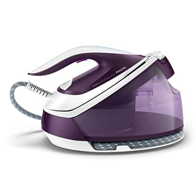 Philips PerfectCare Compact Plus Centrale Vapeur - 2400W, 450 G, Pression De 6,5 Bars, Technologie OptimalTEMP, Réservoir De 1,5 L, Violet/Blanc (GC7933/30)