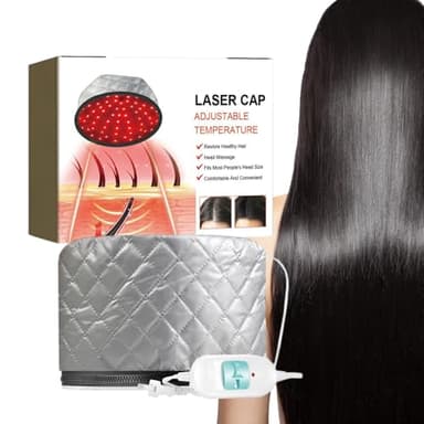 Vapeur Pour Cheveux Pour Un Conditionnement En Profondeur – Vapeur Réglable Pour Restaurer Des Chevux Sains – Chapeau À Vapeu Thermique Pour Cheveux Naturels À Usage Domestique Avec 2 Modes