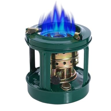 Poêle à Pétrole | Chauffage Portable | Brûleur Anti-Vent Avec 8 Mèches Coton Pour Camping Randonnée Chauffage Eau Cuisson Barbecue