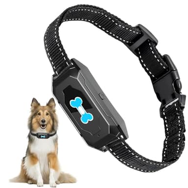 Collier Anti Aboiement Chien Mode Son/Vibration, Colliers Anti-Aboiement à Détection Intelligente des Aboiements Collier Vibrant Rechargeable Sangle Réglable pour Chihuahua Petit Gros Chien Puppy