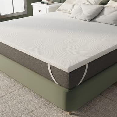 Novilla Surmatelas 140x200, 5CM Surmatelas en Mousse de confort, Certifié Sûr et Fiable par CertiPUR-US et Oeko-TEX, Absorbant et Respirant, Tissu Doux pour La Peau, Lavable