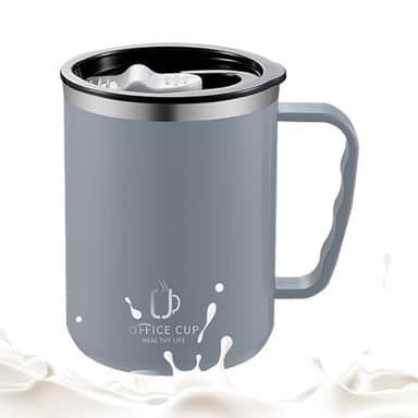 Holdes Mug de Voyage Classique - 500 ML - Gobelet Isotherme - avec Couvercle Anti-Fuite - avec Couvercle et poignée - en Acier Inoxydable - pour Le thé