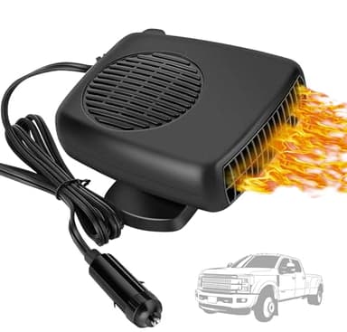 Showvigor Chauffage de Voiture 12V Portable Dégivreur de Fenêtre de Voiture Débuinaiseur de Pare-Brise Chauffage de Voiture, Cadeau pour Noël