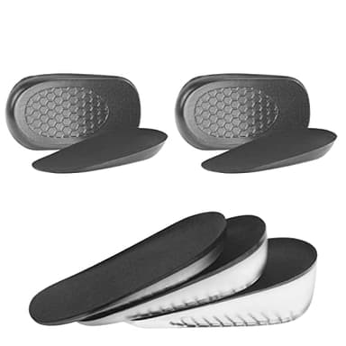 URAQT 2 Paire de Hauteur Augmentation Semelles, Semelles de Talon D'augmentation de La Hauteur, Inserts de Soulève-Chaussures, Unisexe Augmentation de la Semelle Elastique de la Chaussure (S, 1.5CM)