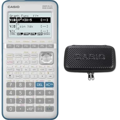 Casio GRAPH35+EII Blanc & Housse de Protection pour Calculatrice Technique