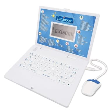 Lexibook, Ordinateur Éducatif Bilingue FRANÇAIS/Anglais, Jouet pour Enfants avec 124 Activités pour Apprendre Les Langues, Les Mathématiques, la Logique, S'amuser et Jouer du Piano, JC598i1