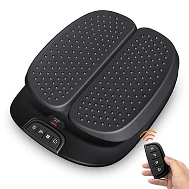 SNAILAX Massage Pieds Vibration Réglable avec Chaleur, Télécommande, Chauffe-Pieds, Appareil de Masseur Pieds électrique pour Circulation et Relaxation Des Pieds，Cadeau Maman Papa Homme Femme （Noir）