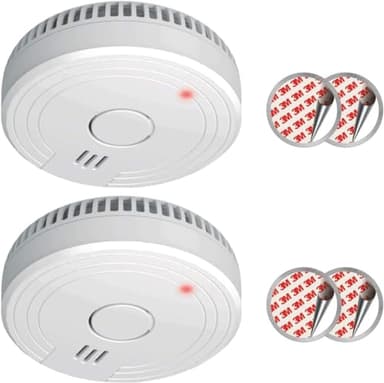 ELRO FS1805 | Kit d'alarme de fumée 2 pièces | Kit de Montage magnétique | Batterie de 5 Ans | Conforme à la Norme européenne EN14604 | Blanc | 2 pièces