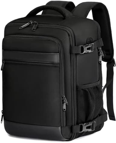 KLOSTAIN Sac à Dos Voyage Cabine Avion 45x36x20 pour Easyjet 30L Bagage Cabine Grande sous Siège Bagage à Main Homme Femme Sac à Dos pour Ordinateur Portable 15.6 Pouces Noir