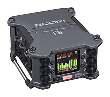 Zoom F6 Enregistreur multipiste 6 canaux 14 pistes avec boîtier en métal anthracite
