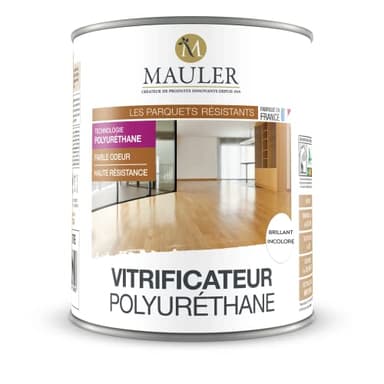 Mauler - Vitrificateur Polyurethane - 1L - Brillant Incolore - Sans odeur et de très haute qualité