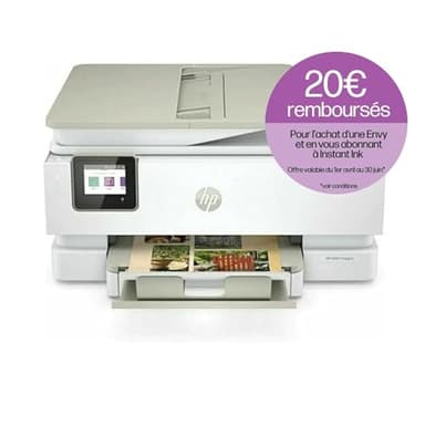 HP Envy Inspire 7920e, 3 Mois d'Encre Instant Ink Inclus avec HP, Imprimante Multifonction à Jet d'Encre A4 Couleur, Recto Verso Automatique, 22 ppm, Wi-Fi, HP Smart, Blanche