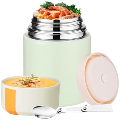 PARACITY Thermos alimentaire isotherme pour soupe en acier inoxydable pour enfants et adultes