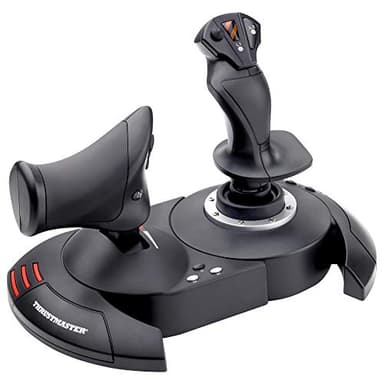 Thrustmaster T.Flight Hotas X - Joystick de simulateur de vol 5 axes avec accélérateur, résistance réglable et boutons programmables pour PC