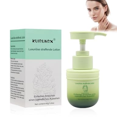 KUIRUNRX® Crème Raffermissante, Lait Corporel Raffermissant Pour la Peau, Avec Crème Raffermissante, Pour le Cou ou le Corps, Bras et Jambes, Tous Les Types(40G)