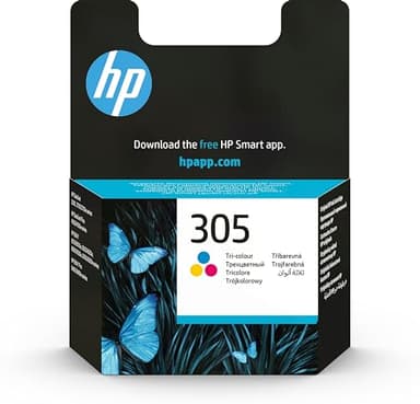 HP 305 Cartouche d'Encre Trois Couleurs Cyan/Magenta/Jaune Authentique (3YM60AE)