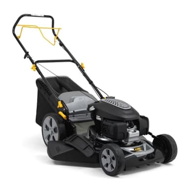 Alpina Tondeuse Thermique AL5 51 SHQ, Largeur de Coupe 51 cm, Moteur 166 CC (3300 W) à Traction arrière, Jusqu'à 1800 m², Sac de récolte 60L, Hauteur de Coupe réglable en 6 Positions