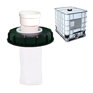 WOOLUCK Filtre À Couvercle IBC, Accessoires De Réservoir IBC Couvercle De Filtre en Nylon 165mm, Accessoires de Réservoir d'eau IBC avec Filtre en Nylon Lavable, pour Réservoir À Eau De Pluie IBC