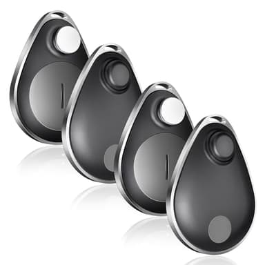 UtagPro Lot de 4 traqueurs GPS enfants, localisateur clés Apple Find My (iOS), étanche IP67, protection vie privée, mode perdu, traqueur Bluetooth