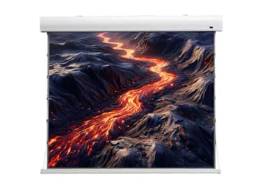 celexon HomeCinema Écran de Projection motorisé Dynamic Slate ALR à Tension 110" | 243x136cm 16:9 | Écran 8K, Full-HD avec Technologie Haut Contraste et système de Tension | Montage Mural/Plafond