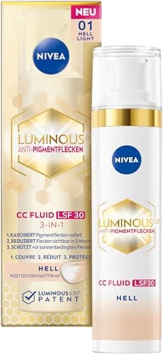 NIVEA CC Creme Luminous 630 Getöntes Fluid Hell LSF 30, 40 ml Crème