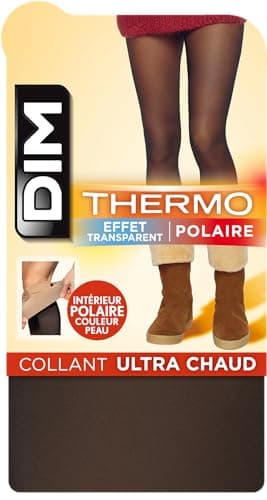 Dim Collant Femme Thermo Ultra Chaud Polaire et Effet Transparent 80D x1