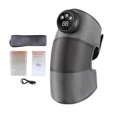 dzqad Masque Genou Chauffant,Appareil de Massage Rechargeable avec Protection Anti-Surchauffe - Massageur Électrique pour Genoux,Pour Toute la Famille Adultes Hommes Femmes - Usage